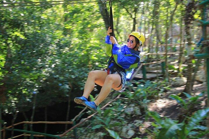 Spännande dag i Tulumdjungeln: ATV, Cenote, Ziplines, Rappel