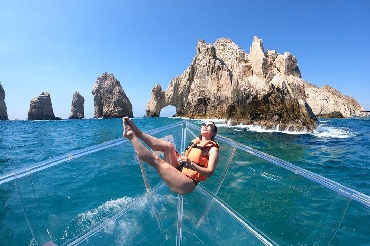 Tur til Arch of Cabo San Lucas i en gennemsigtig glasbåd