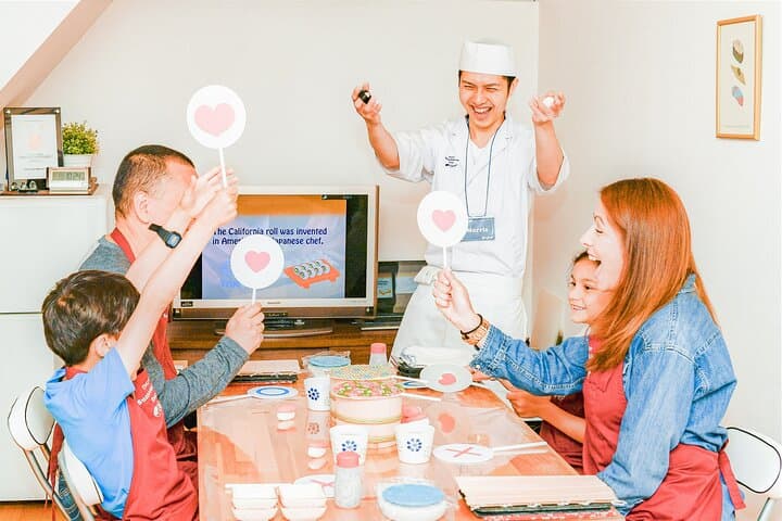 Kid-Friendly Sushi Making Class in Tokyo (English-Led)