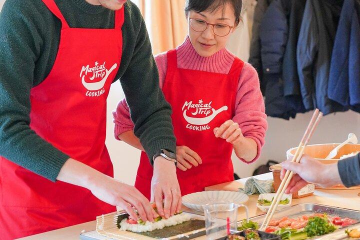 東京和食4時間料理教室：市場から食卓へ