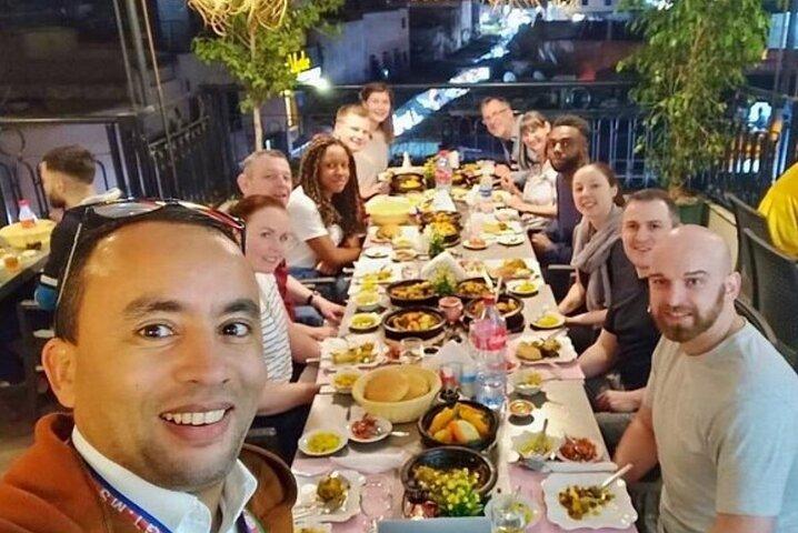 Tour e cena di degustazione di cibo marocchino