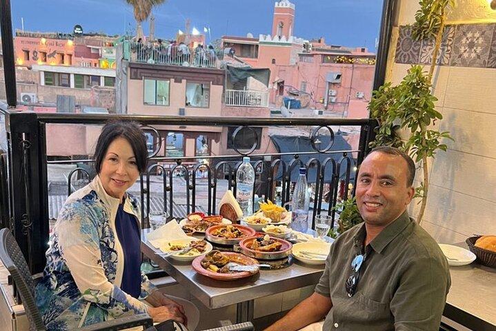 Tour e cena di degustazione di cibo marocchino