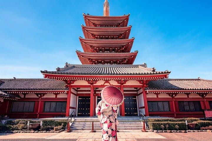 Privéfotowandeling door Asakusa