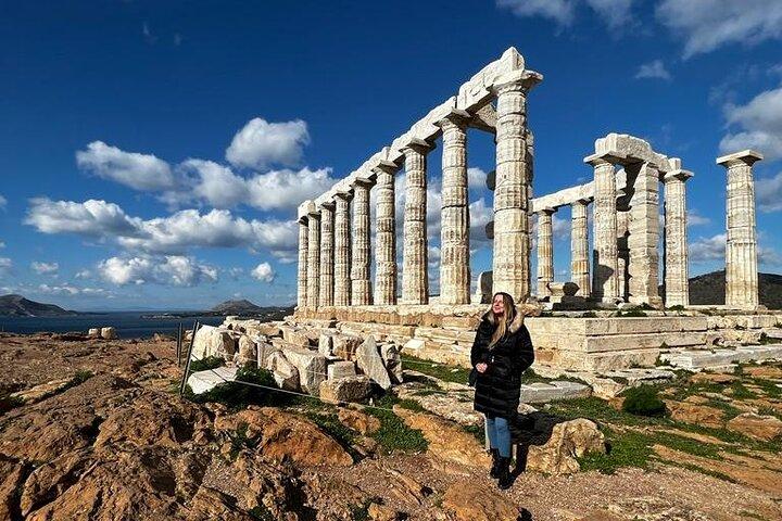 Cape Sounio Temple of Poseidon & Atenska rivieran Tour (+ simning)