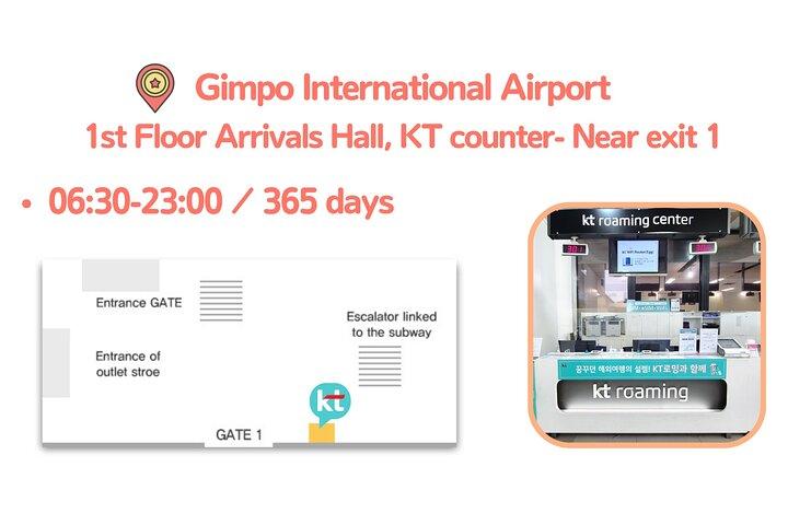 Korea SIM-Karte mit KT Unlimited Daten Abholung am Flughafen