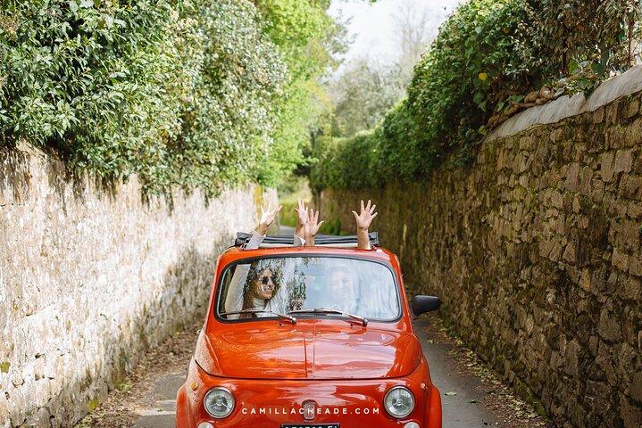3時間ヴィンテージ FIAT 500 キャンティ クラシコ プライベート ワイン ツアー