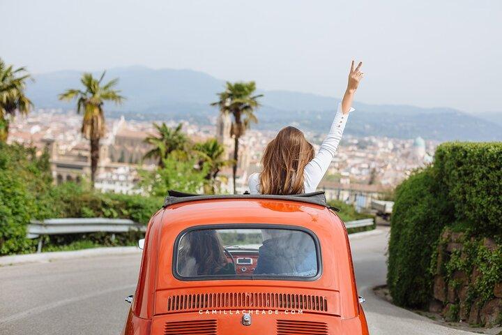 3時間ヴィンテージ FIAT 500 キャンティ クラシコ プライベート ワイン ツアー