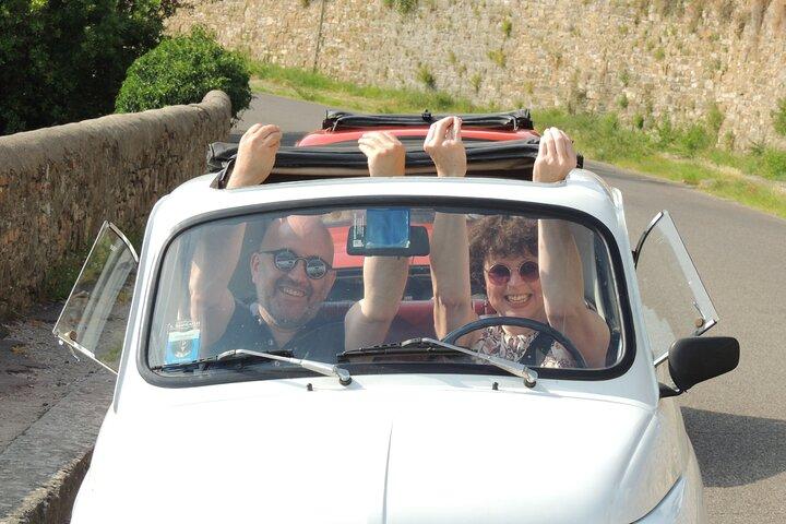 3時間ヴィンテージ FIAT 500 キャンティ クラシコ プライベート ワイン ツアー