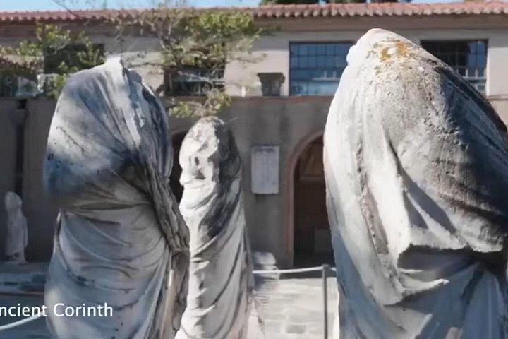 聖書の使徒パウロが古代コリントに足を踏み入れる。
