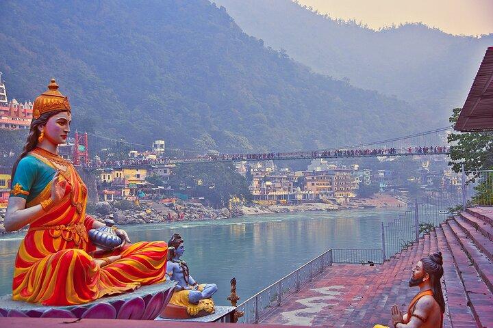Visite guidée d'une journée à Rishikesh avec balade en scooter