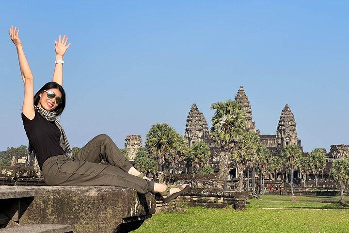 Tour di un'intera giornata per piccoli gruppi e tramonto nell'area di Angkor da Siem Reap