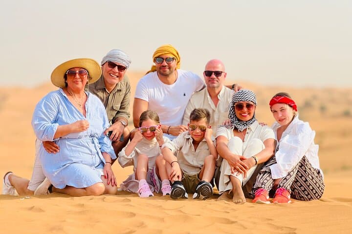 Dubai Desert Safari, BBQ, Live Shows, Camel, Sandboard (7-Hours)