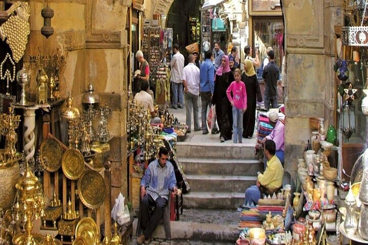 Day Tour of Giza Pyramids, Grand Egyptian Museum, and Bazaar