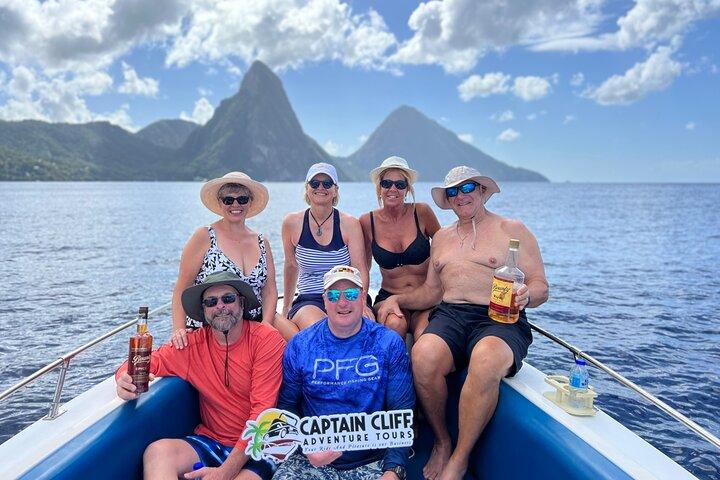Lucia Bateau privé pour Soufriere Snorkeling Sightseeing Beach