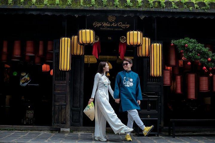 Professionele fotografietour Optionele Ao Dai-jurk in Hoi An