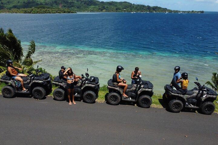 Tour Guidé de l'île et ses escapades à Tahaa en Quad ATV