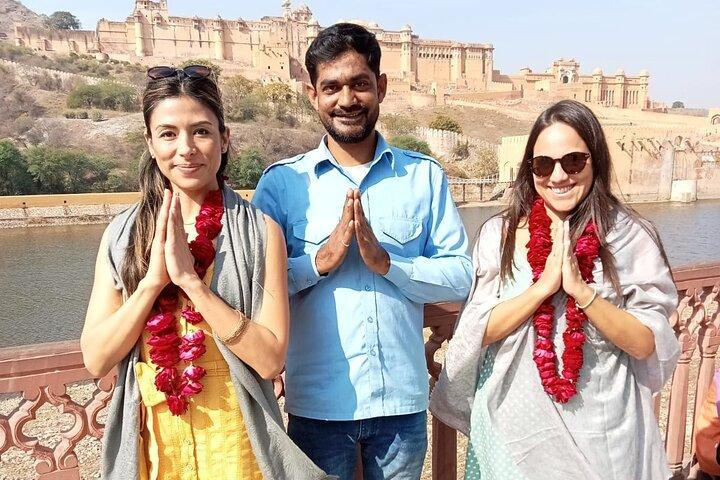 Jaipur City Höjdpunkter Rundtur med AC-bil med hotellupphämtning