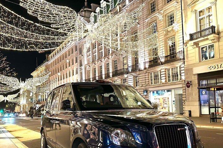 クリスマスイルミネーションとマーケットロンドンタクシーツアー