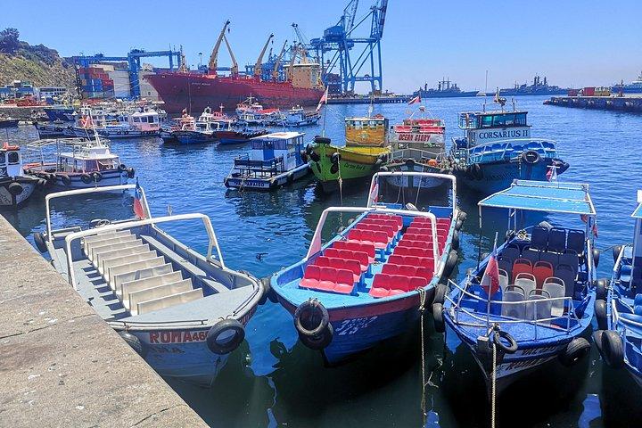 Santiago: Private Valparaíso + Boat Ride + Sparkling Wine