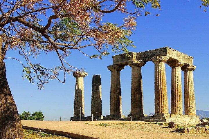 ナフプリオ、古代コリント コリント運河への半日乗合ツアー