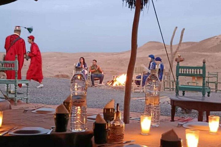 Agafay Desert: Camel Ride and Quad bike with Dinner Show