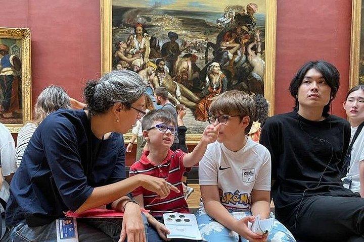 1時間30分 - ルーヴル美術館、オプションの「子供連れの家族」をハイライト - 英語/スペイン語