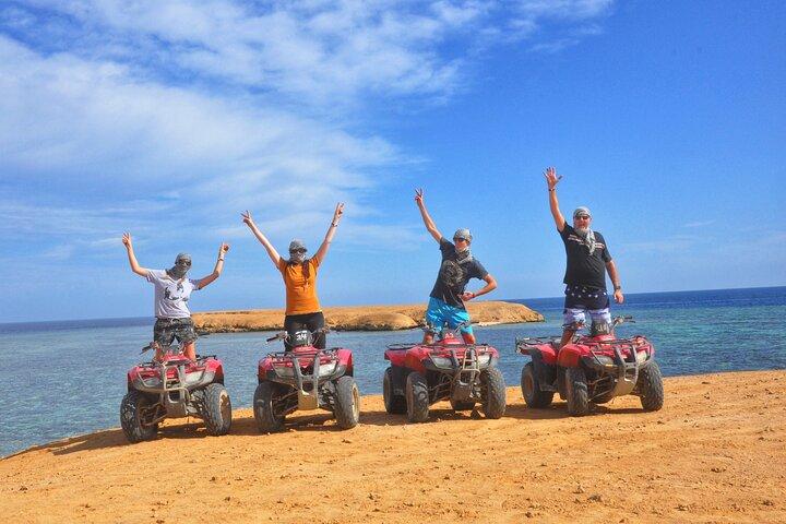 Hurghada Tour en quad al atardecer por el desierto y el Mar Rojo