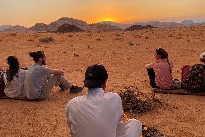 Explore Wadi Rum: Jeep Tour, Bed and Breakfast, and Dinner
