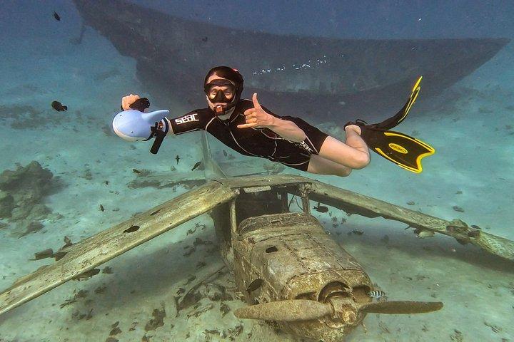 水中スクーターでのシュノーケリング - ラグーン ディスカバリー : レック + コーラル ガーデン