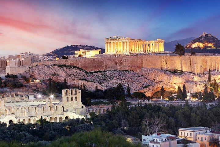 Tour privato della città di Atene di mezza giornata con un minivan