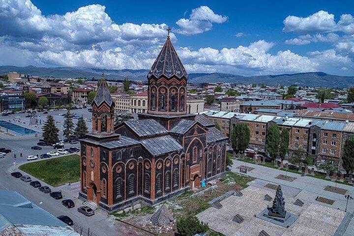Tour della città di Gyumri, monastero di Marmashen e fiume Akhuryan