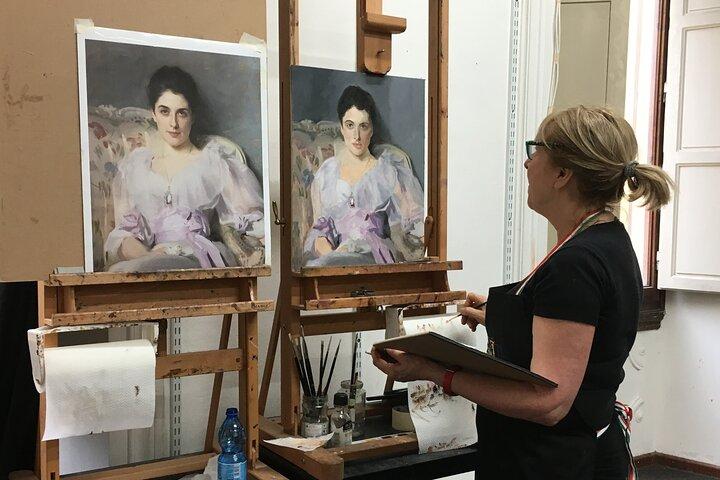 5 matins d'atelier de peinture sur copie de maîtres anciens à Florence