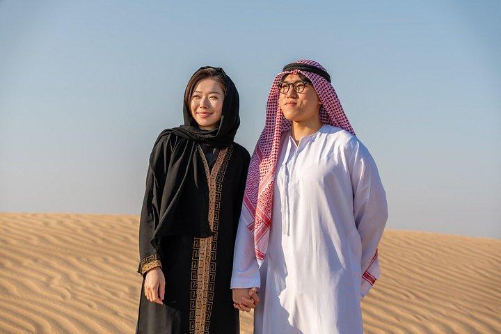 ドバイ：ホテルへの送迎付きプライベート写真撮影