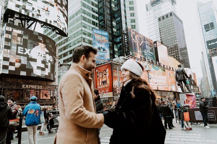ニューヨーク：タイムズスクエアのプロによる写真撮影
