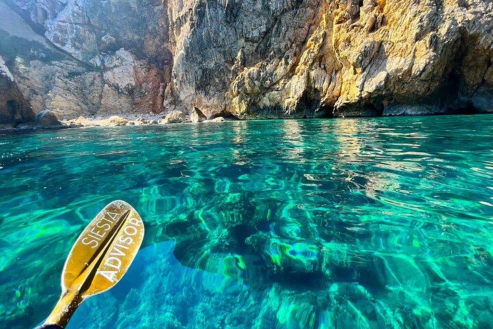 Moraira: Kayak, Sea Cave & Snorkel Coastal Tour