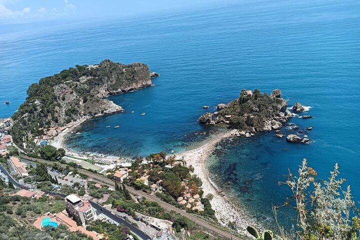 Rundtur i Messina, Taormina och Isola Bella (strand) cannoli och granita