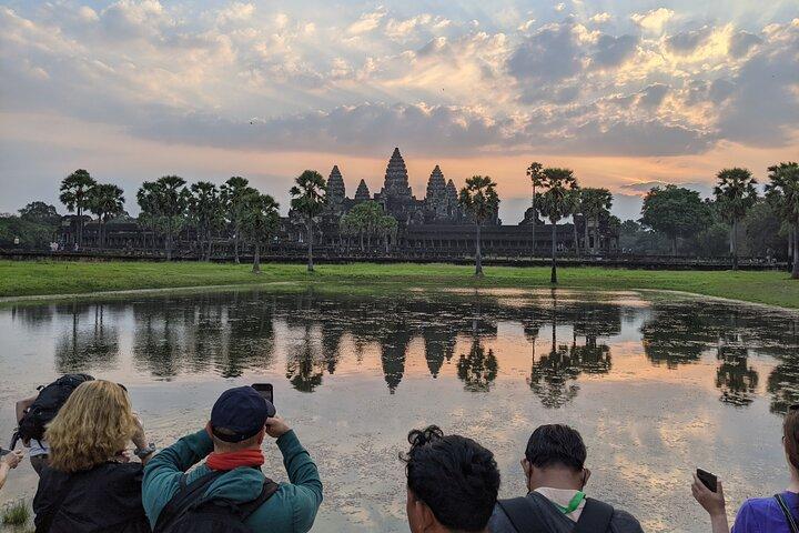 Visite privée à vélo d'Angkor Wat au lever du soleil