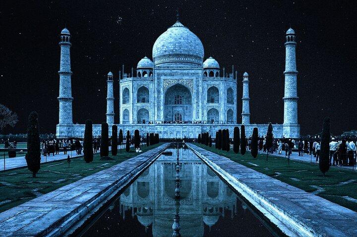 Visita al Taj Mahal al chiaro di luna - Tour notturno speciale