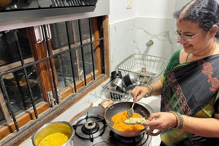 Chennai Marktführung & Kochkurs in einem lokalen Haus mit Meena