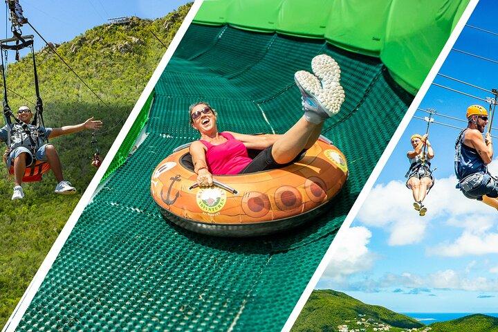 Big three-Full Experience à Rainforest Adventures St Maartin