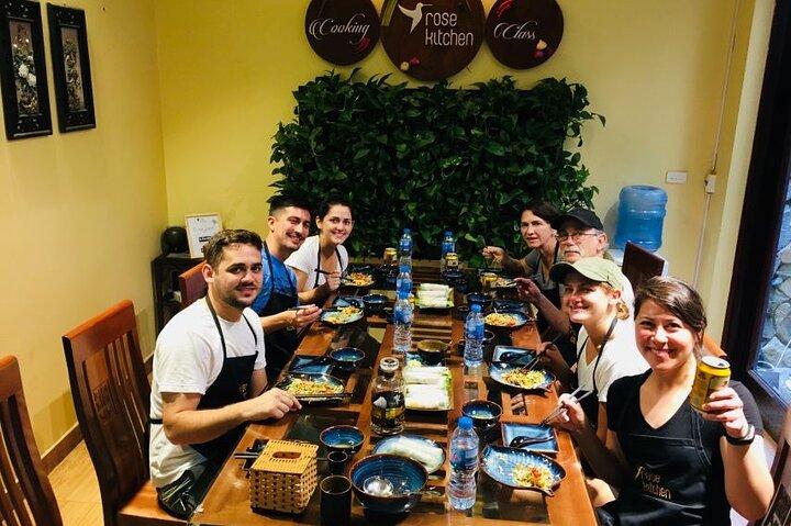 Hanoi matlagningskurs med marknadstur