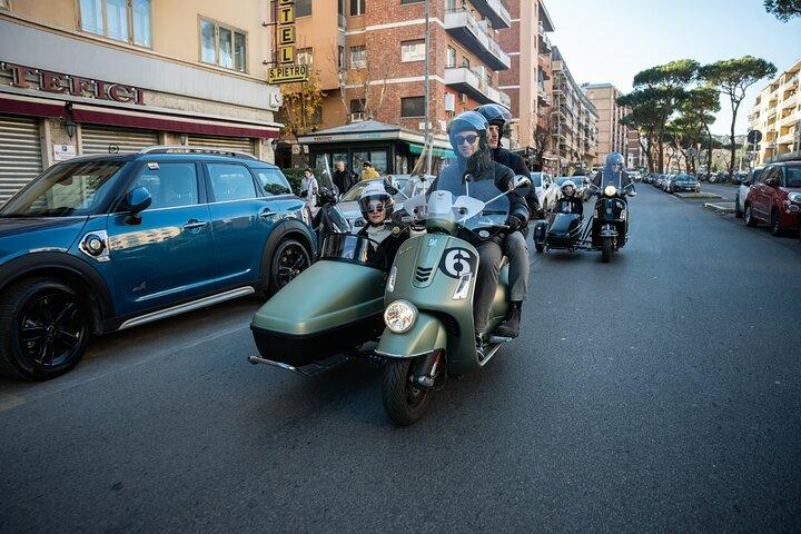 Vespa Sidecar Tour no dia / noite com Pickup