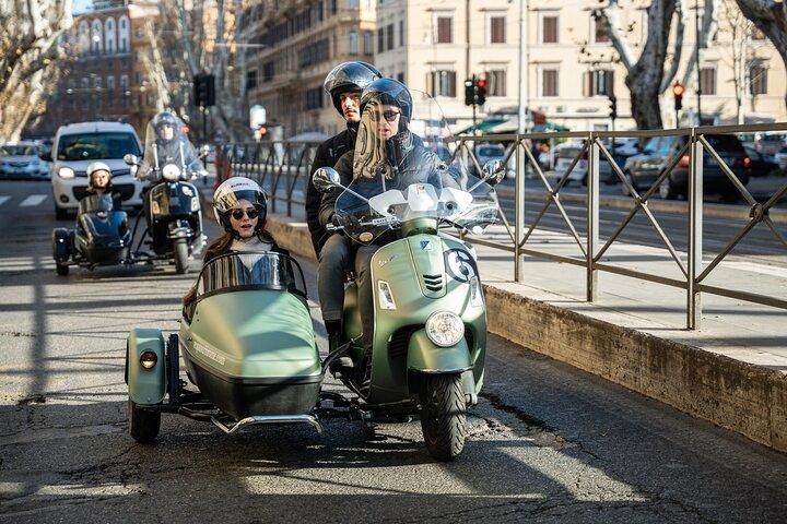 Vespa Sidecar Tour no dia / noite com Pickup