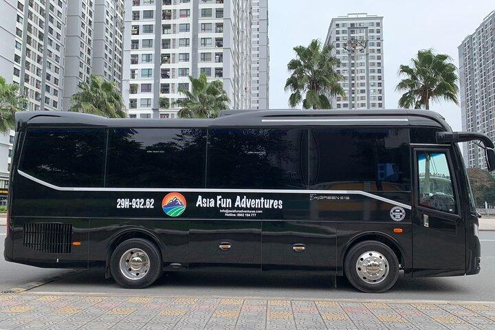 Transferbuss från Hanoi till Halong Bay