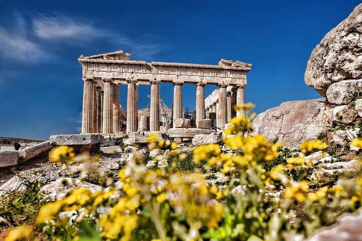 Tour privato: tour a piedi della mitologia e del cibo dell'acropoli