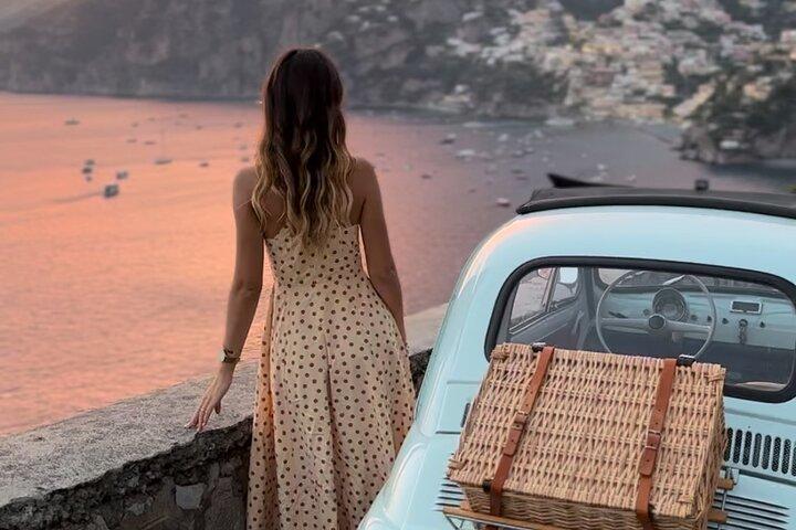 Privat tur i Vintage Fiat 500 fra Salerno til Amalfi