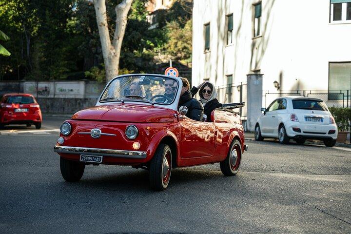 Elegância Clássica: Tour Vintage Fiat 500 Cabriolet Roma