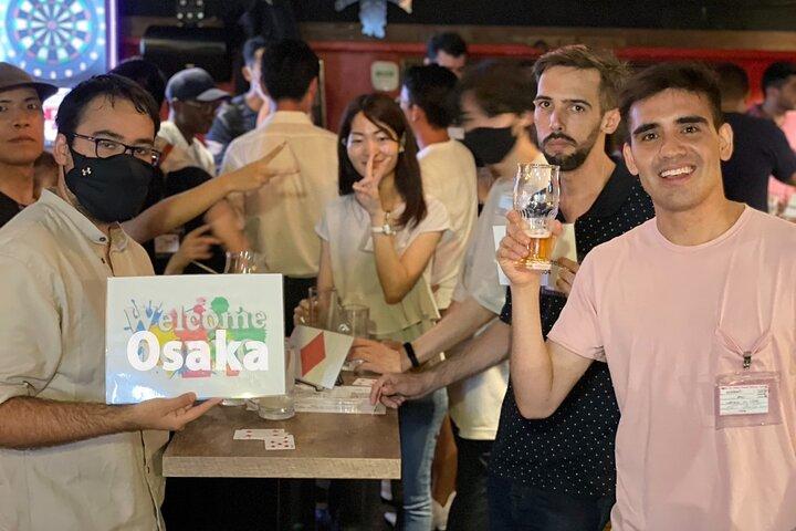 3Hour Osaka Pub Crawl Bar Hopping Nightlife Guided Tour in Namba
