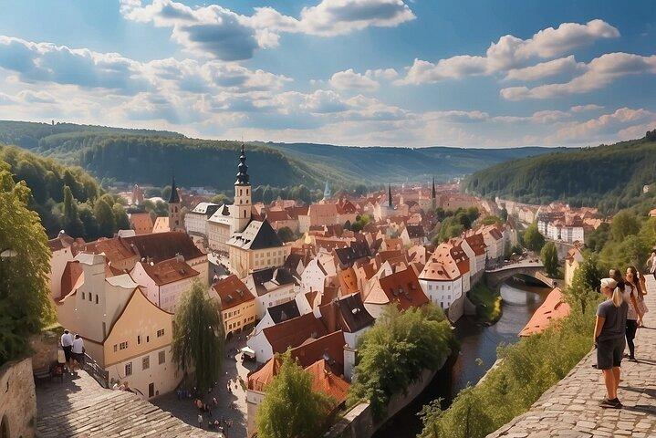 Transfert privé de Prague à Passau avec 2h à Cesky Krumlov