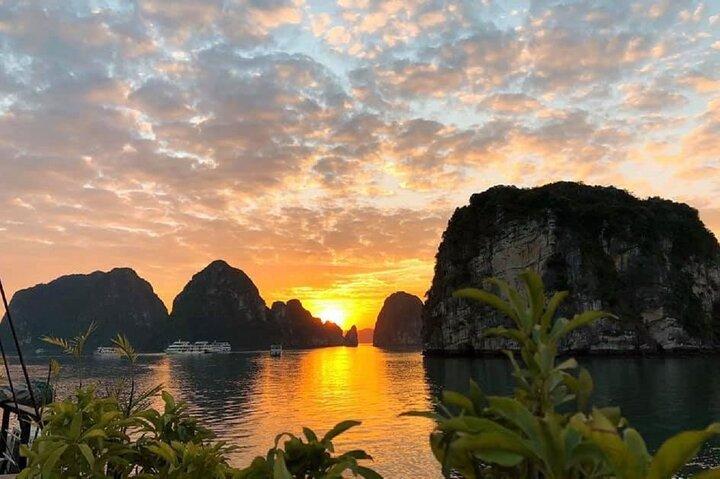 1 dags Ha Long Bay Cruise med Titop Island og Luon Cave i Hanoi